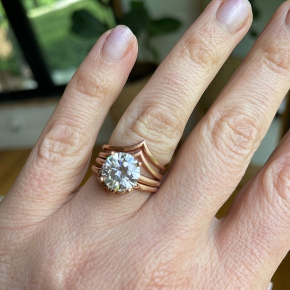 NEO Moissanite 2.7 Carat Stacking Ring Set - Picture 5 of 12